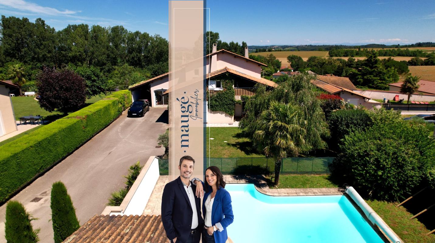 Maison - 3-4 chambres - Cave - Buanderie - Terrasse - Balcon - Jardin - Piscine - Au calme