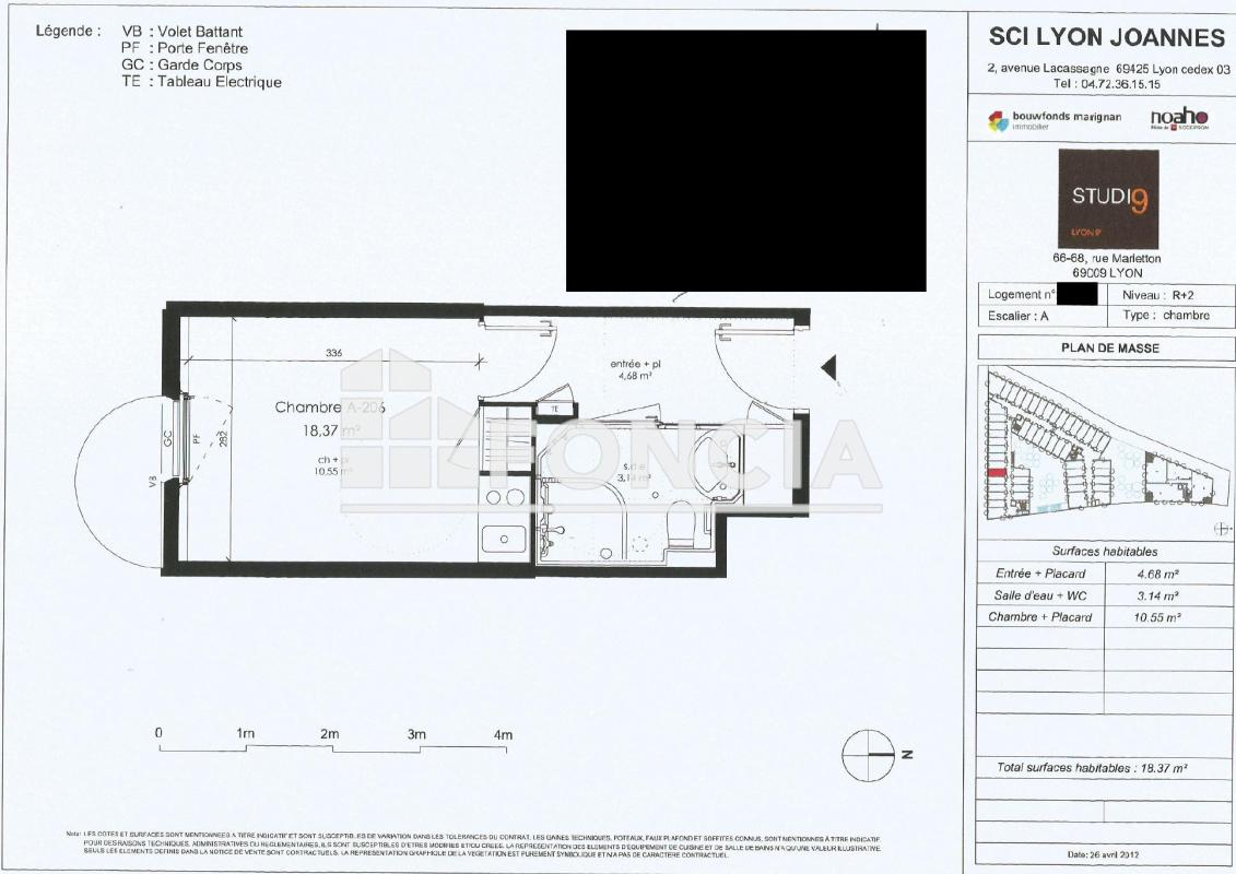 Studio (18 m²) à vendre - Lyon 9ᵉ (69009)