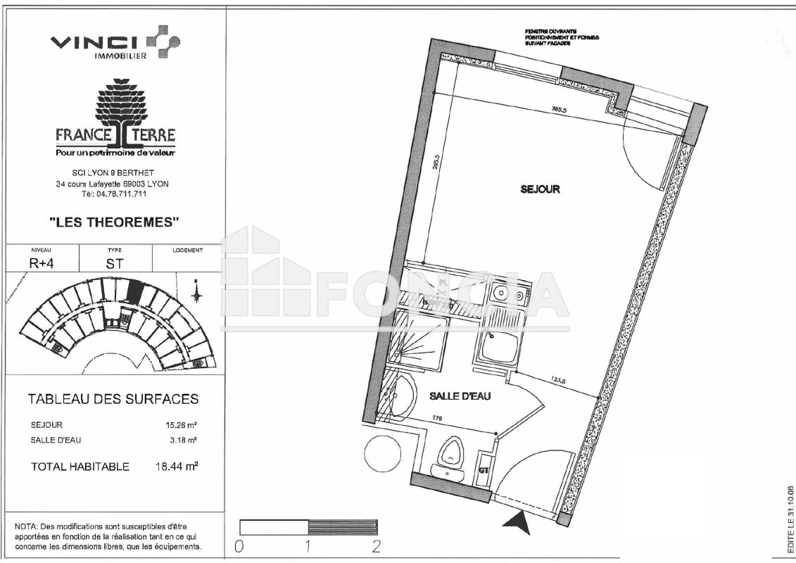 Studio (18.64 m²) à vendre - Lyon 9ᵉ (69009)