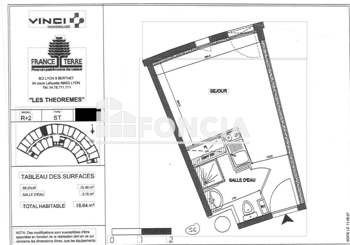 Studio (18.64 m²) à vendre - Lyon 9ᵉ (69009)