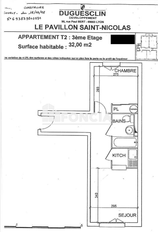 Appartement 2 pièces (32 m²) à vendre - Lyon 3ᵉ (69003)