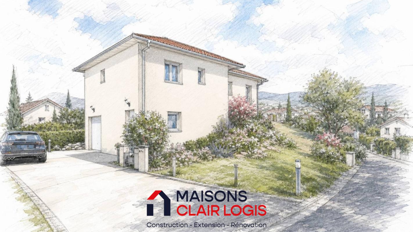 Maison neuve avec sous-sol et terrain à Saint-Victor-de-Cessieu