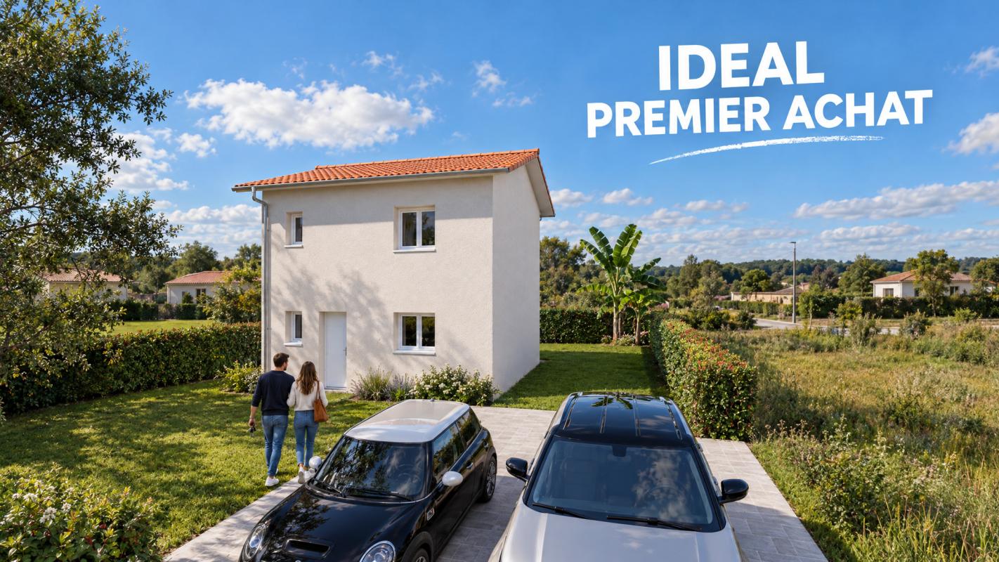 MORANCE 69 TERRAIN + MAISON A ETAGE 60M²