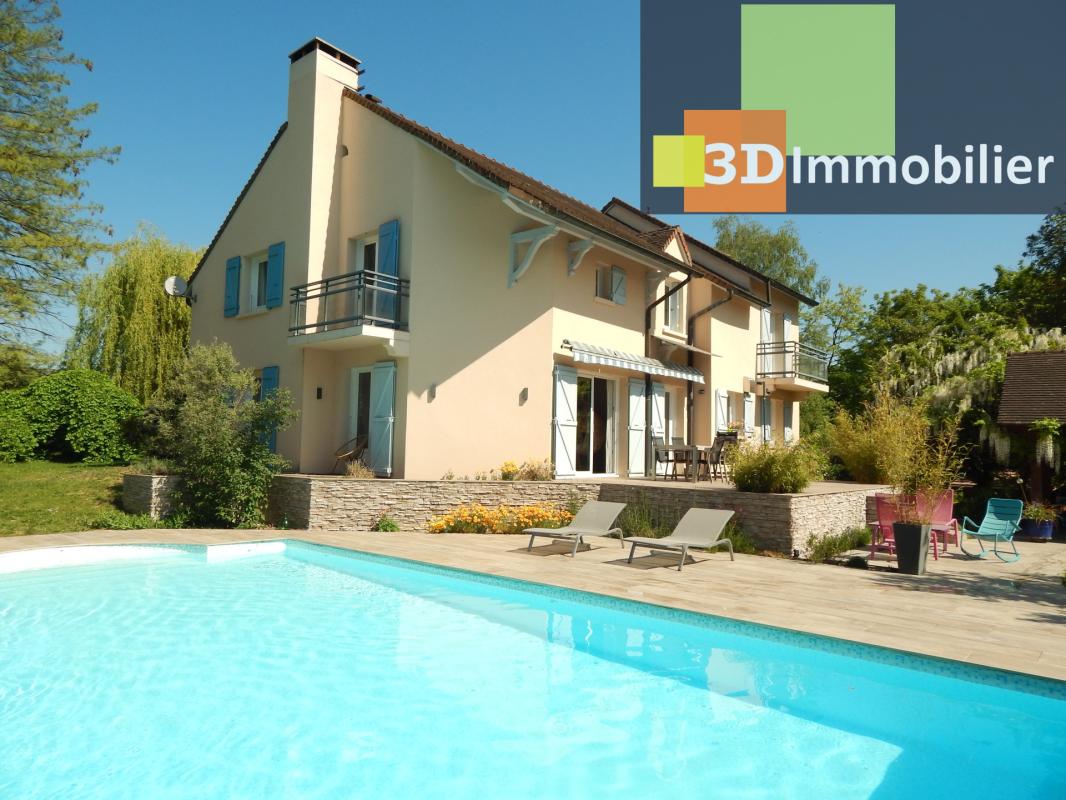 VENTE BLETTERANS (39), À VENDRE MAISON FAMILIALE 147 M²,  QUATRE CHAMBRES, PISCINE CHAUFFÉE, TERRAIN BOISÉ 17087 M² - Photo 2