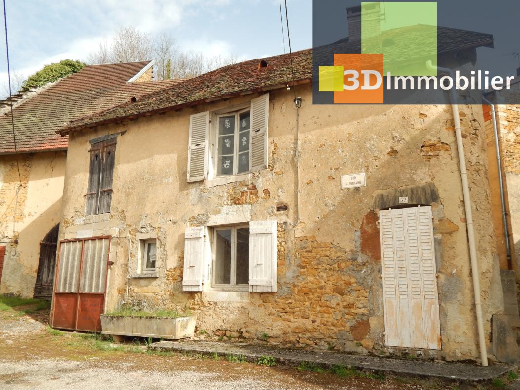VENTE : SECTEUR SELLIÈRES (39230), À VENDRE MAISON DE VILLAGE EN PIERRE À RÉNOVER 75 M², terrain 458 m²