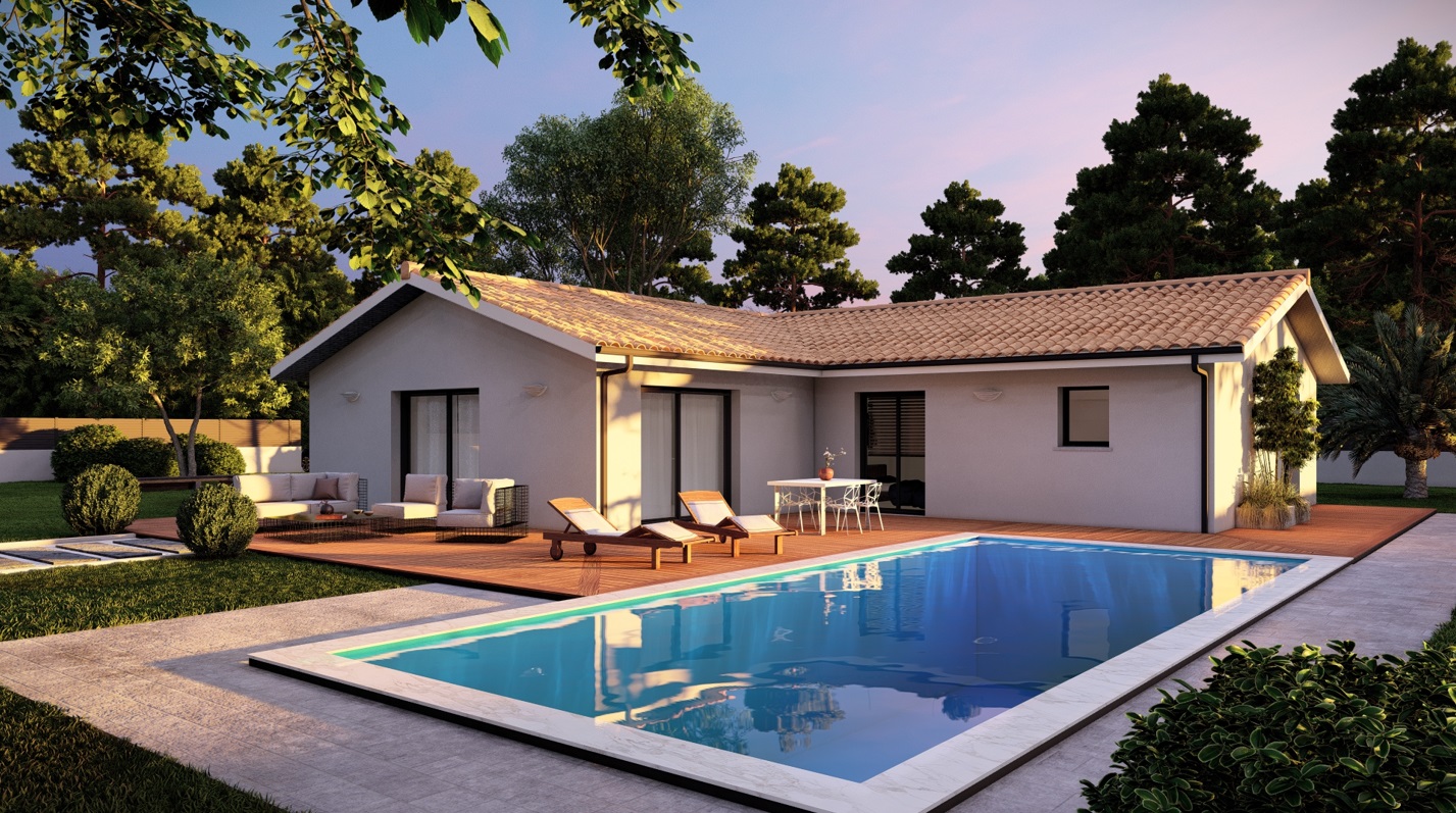 MAISON  3 CHAMBRES 90m2 AVEC GARAGE