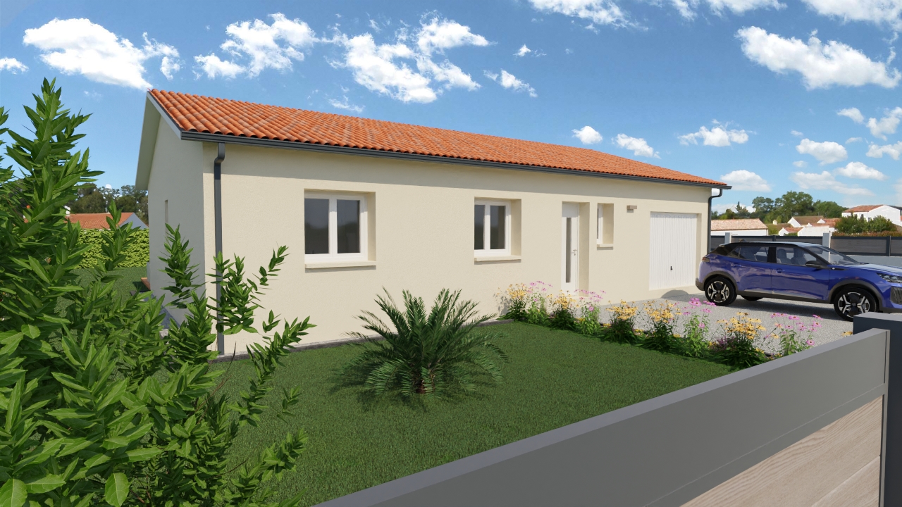 TERRAIN+MAISON A BOUGUE
