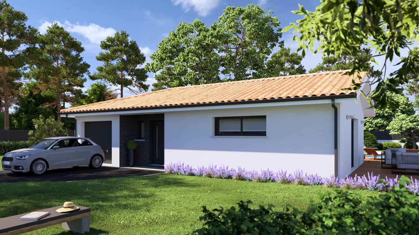 TERRAIN+MAISON A CASTANDET