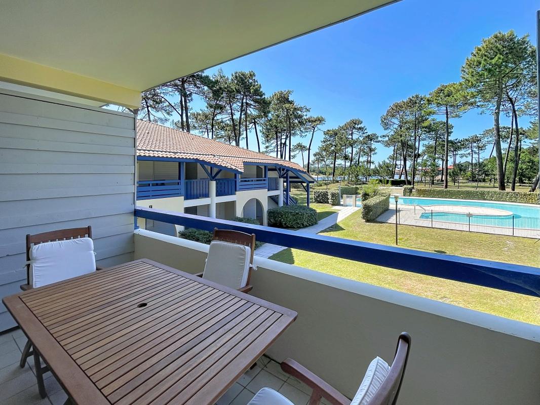 Appartement T3 vue sur le lac avec piscine et balcon entre Soustons et Vieux-Boucau