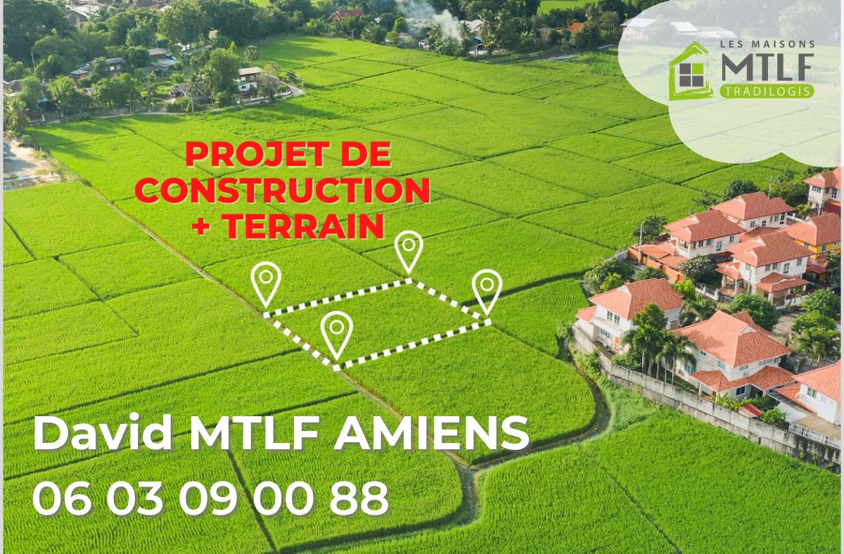 Magnifique terrain viabilisé de 275m2 en vente à Moreuil