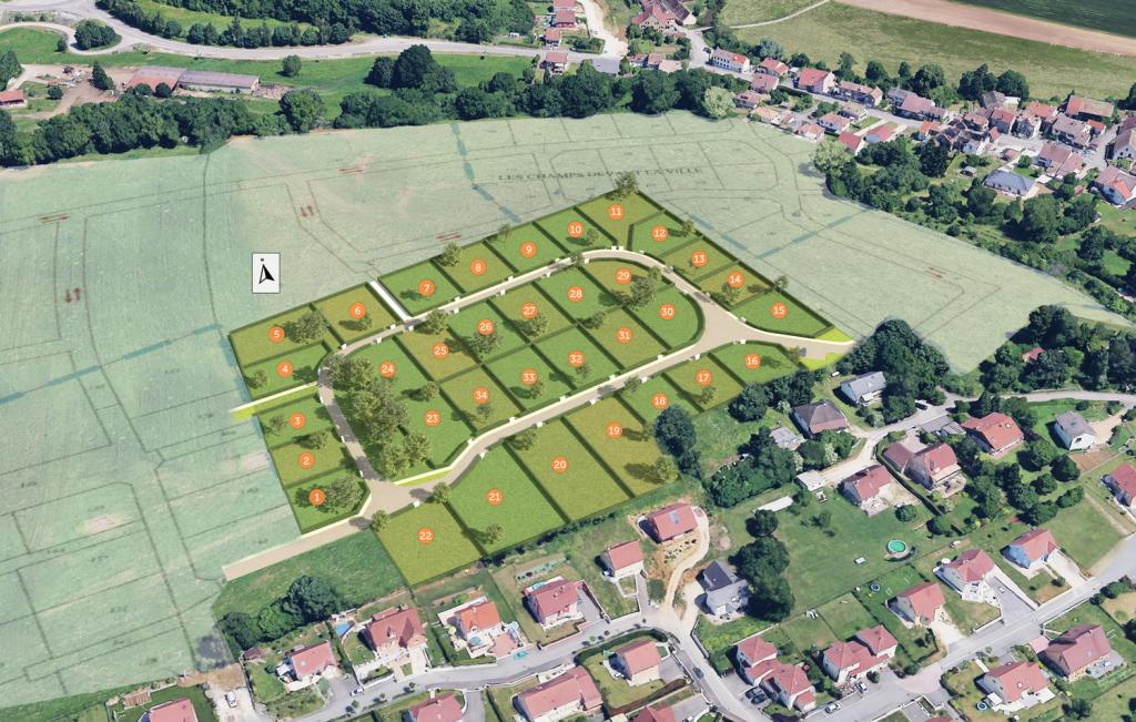 terrain constructible en vente à Hericourt (70400)