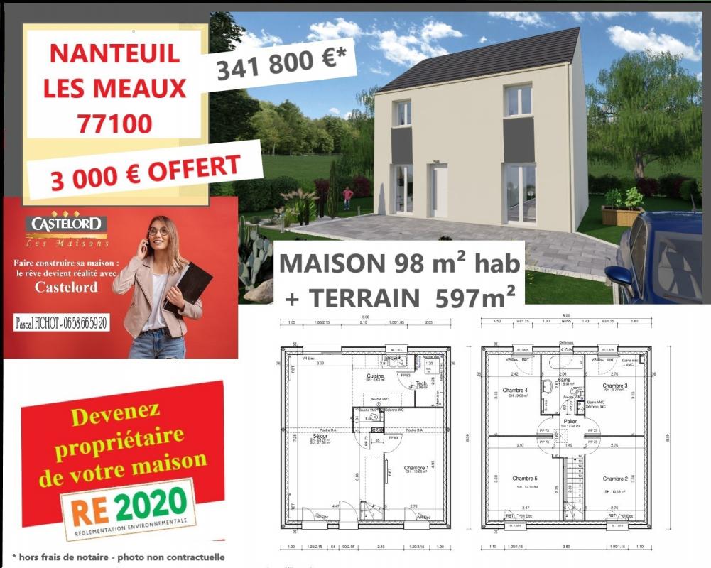 Très belle maison à construire à Nanteuil Les Meaux