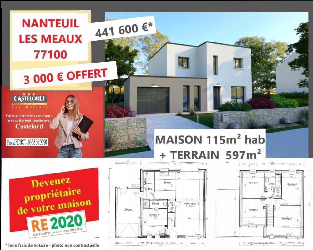 terrain à batir viabilisé en vente à Mareuil Les Meaux (77100)