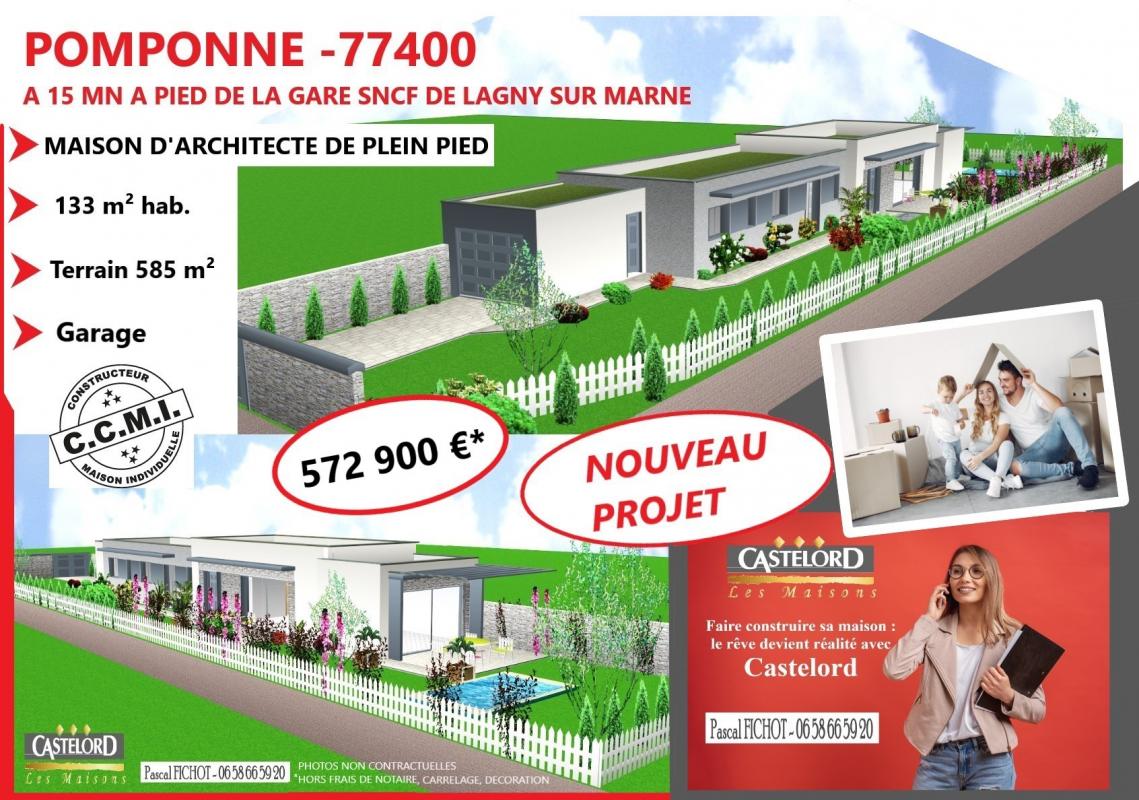 maison à construire disponible à Lagny Sur Marne (77400)