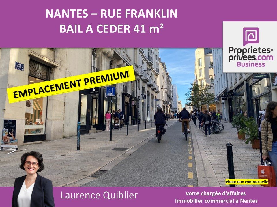 44000 NANTES - BAIL A CEDER 41 M² QUARTIER GRASLIN