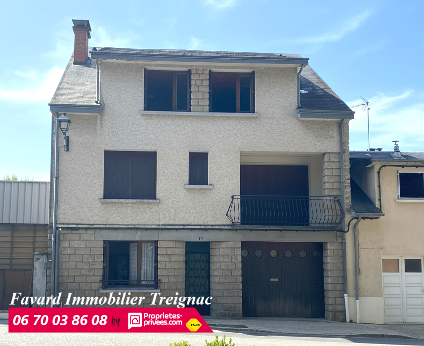 TREIGNAC centre ? 4 chambres + atelier 180 m² ? 326 m² utilisables ? Usage mixte