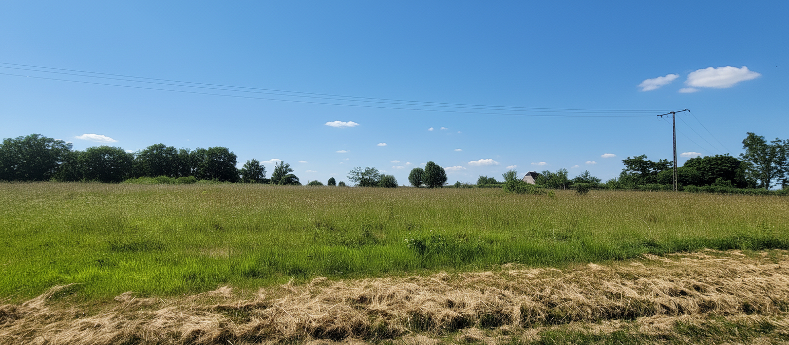Rare! Idéal pour un beau projet de construction:  une surface totale d'un hectare dont 4000 m2 constructibles!