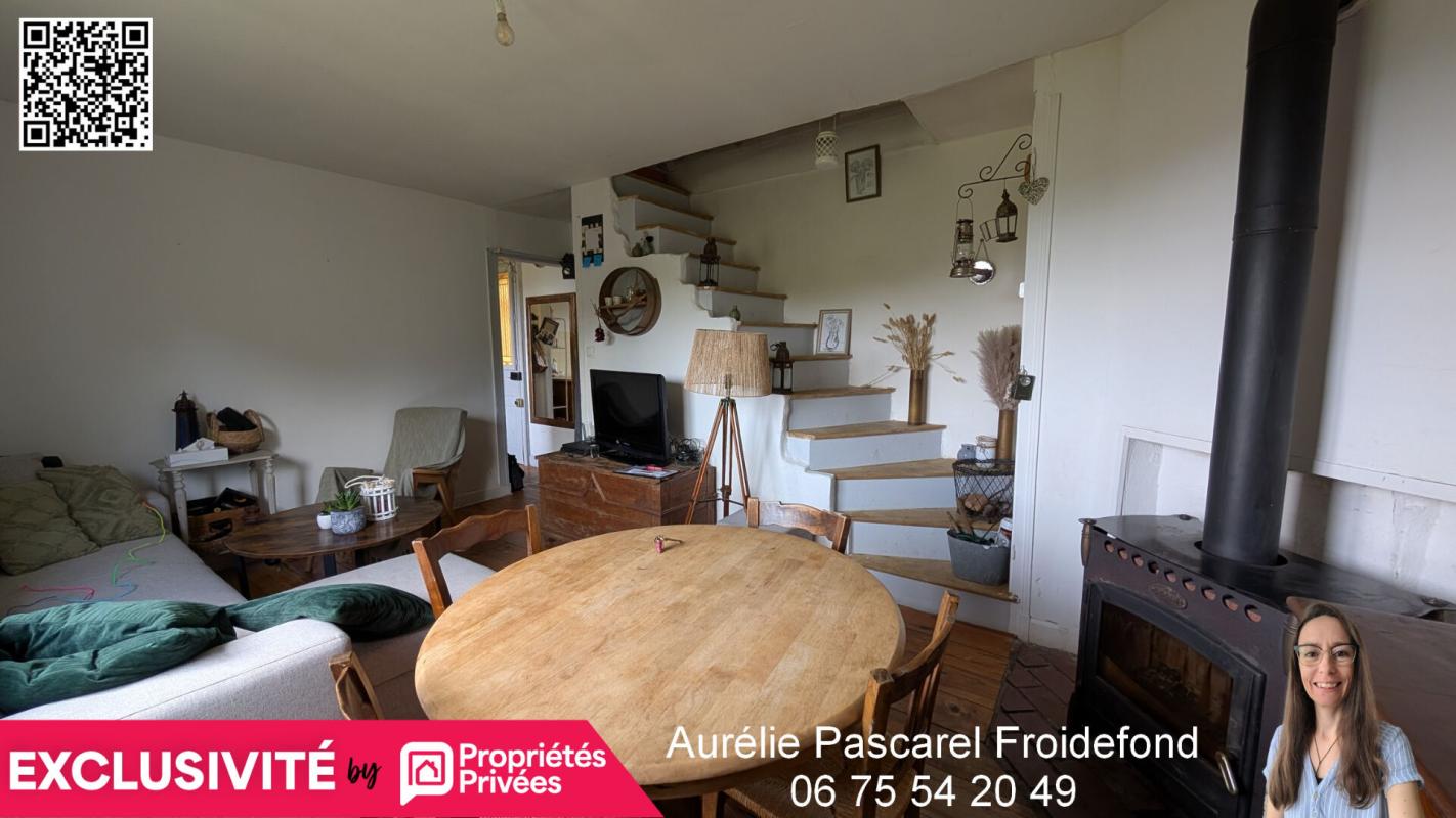 98990 - VOUTEZAC (19130) - MAISON de VILLAGE T4 D'ENVIRON 72m2, 3 Chambres, AVEC CAVE et TERRASSE sur TERRAIN DE 205m²