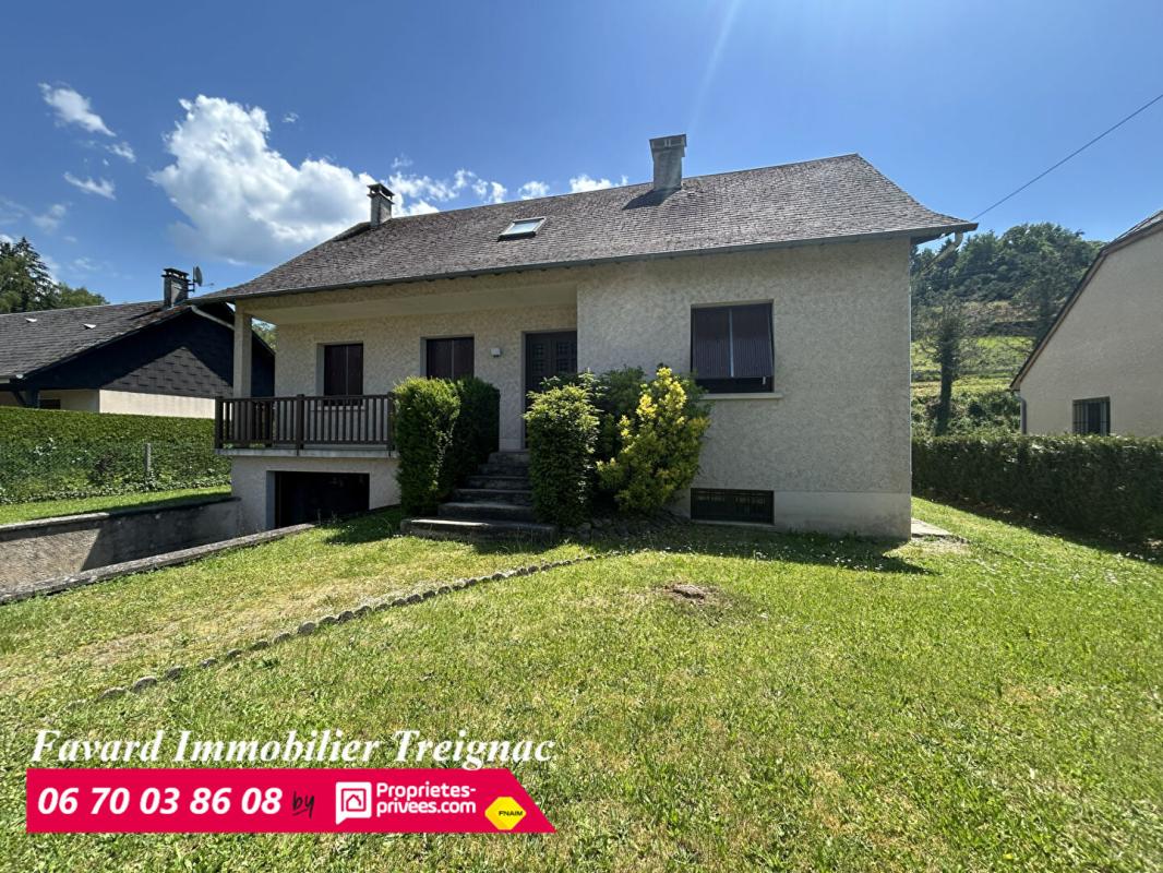 Maison Treignac  120 m²  jardin plat et espace de vie de plain pied