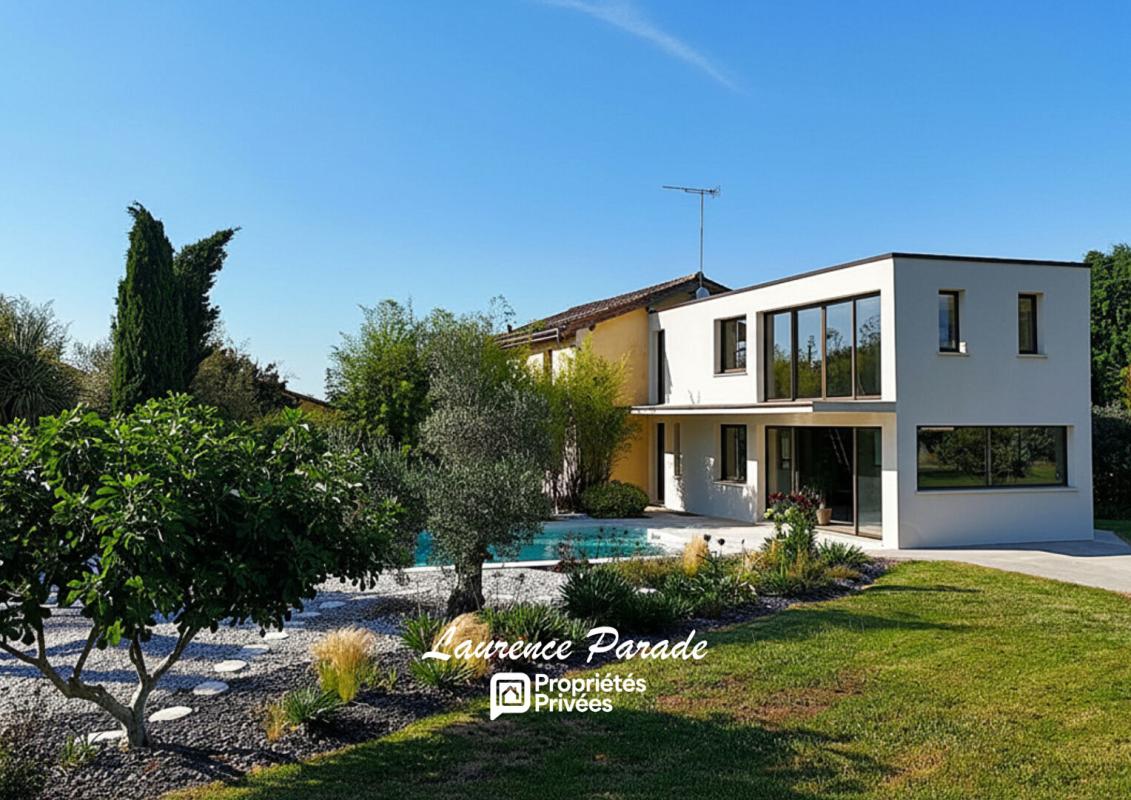 Propriété d'exception avec extension contemporaine, parc arboré, piscine et potentiel domaine privé entre Bordeaux et Périgueux