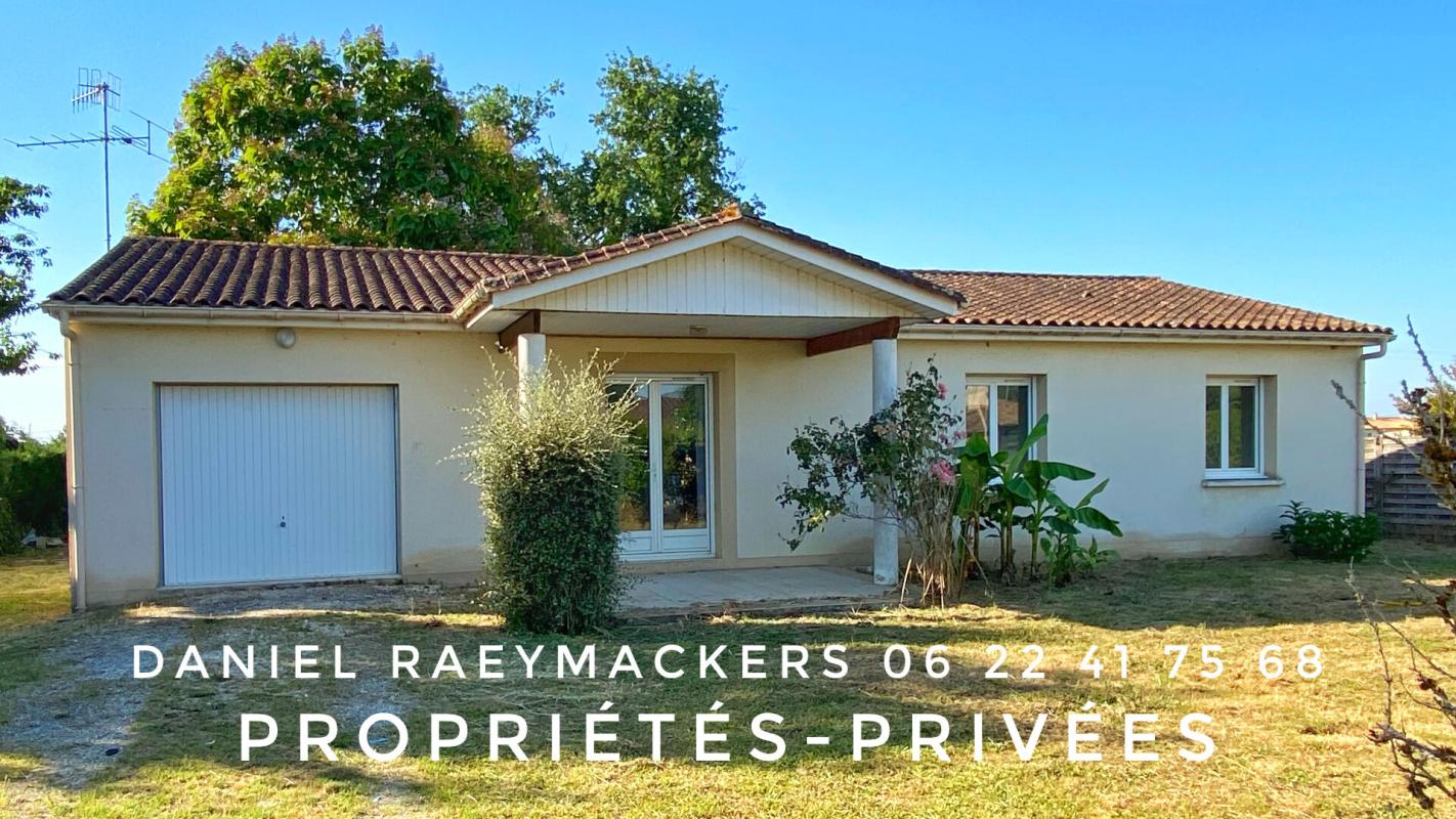 EXCLUSIVITÉ  Plain-pied 97 m², 3 chambres, garage et terrain clos de plus de 1 000 m² à 5 min de Montpon-Ménestérol