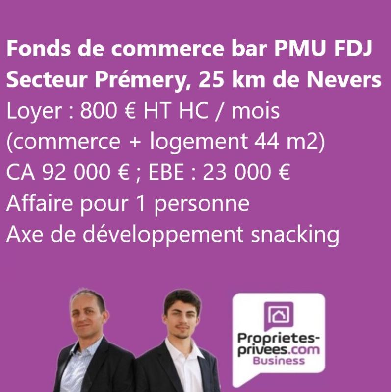 PREMERY - FONDS DE COMMERCE BAR PMU FDJ