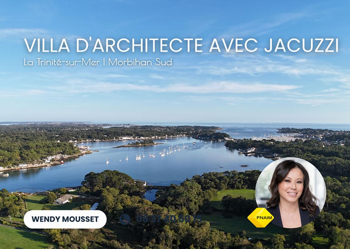 LA TRINITÉ-SUR-MER - Villa d'architecte avec jacuzzi à 400 m de la rivière de Crac'h et 3 min du port