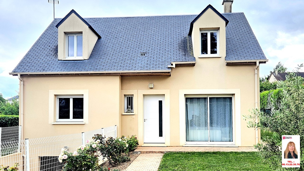 Vernon - Maison récente de 2010 de 96.41 m2 - 4 chambres sur sous-sol total - Jardin plat de 891 m2 - Prix : 345.000