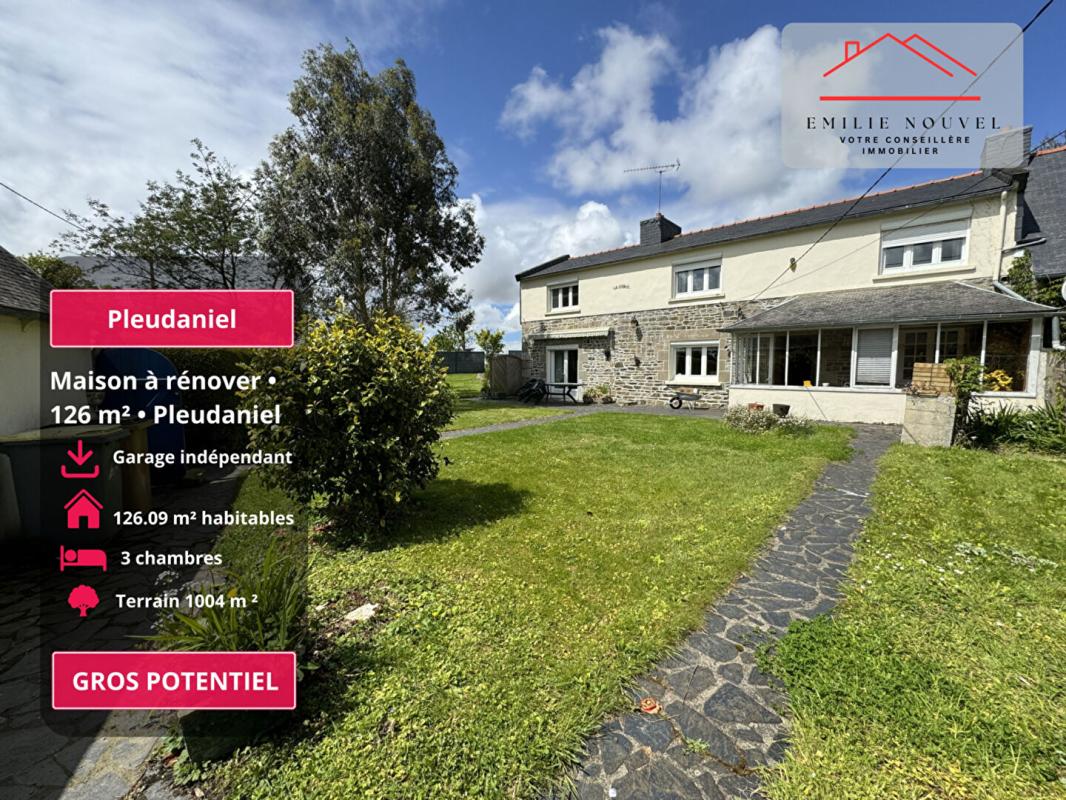 Maison 126 m² à rénover avec terrain et garage