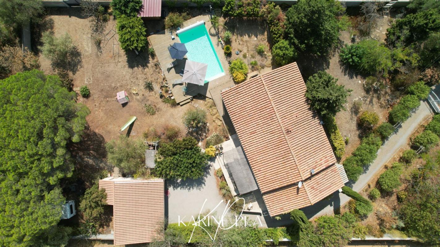 Villa de plain-pied 4 faces avec piscine - Terrain constructible et divisible de 2 442 m² - Sallèles-d'Aude ? Proche Narbonne