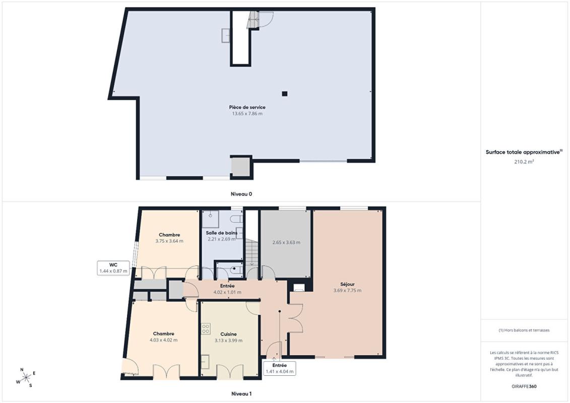 Maison de 105 m2 au coeur de Montamisé , 3 chambres, jardin, garage , grand sous sol