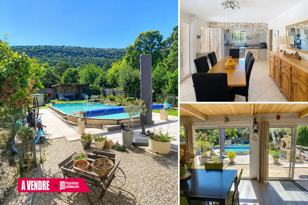 Maison Plan D Aups Sainte Baume 4 pièce(s) 100 m2 et veranda 20m² climatisee