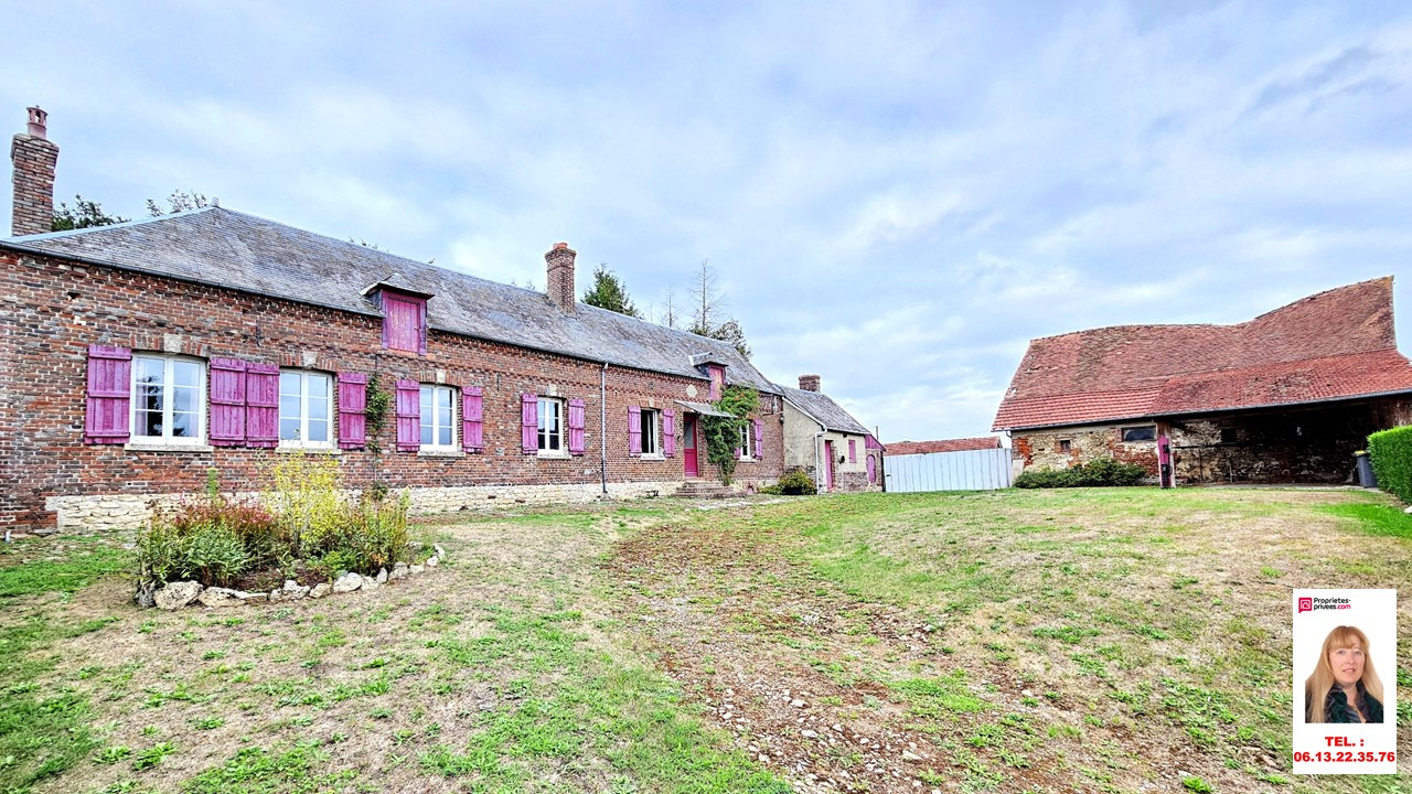Baisse de Prix - Villers Sur Auchy - Longère de 92.17 m2 - 3 chambres + batiment de 80 m2 à restaurer - Prix : 175.000