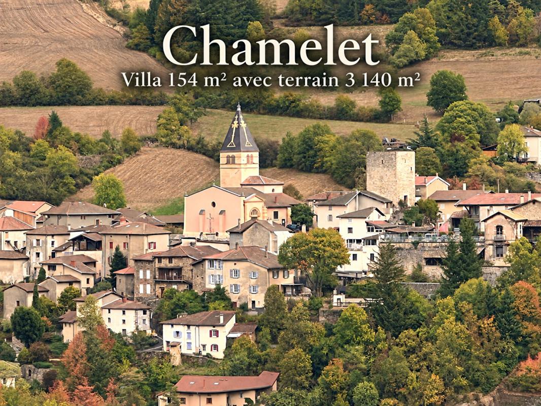 CHAMELET Villa 6 pièces 154 m2 avec jardin 3139m2 au calme avec vue