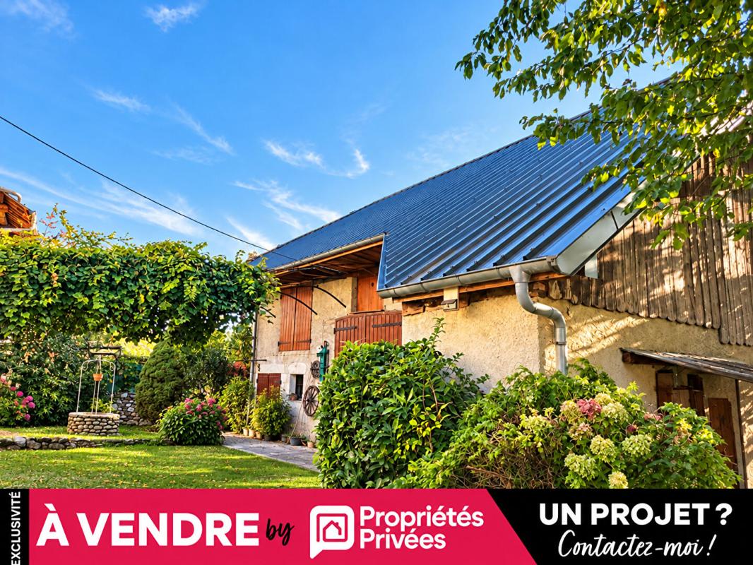 La BIOLLE- 73410, Grange a rehabiliter - 3 pièces, + combles , avec jardin de 190 m2
