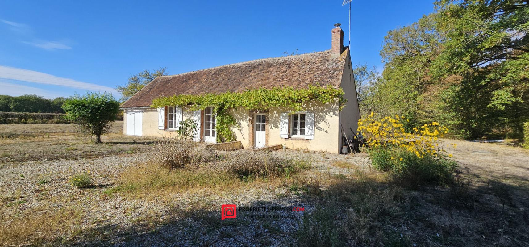 Charmante longère au calme, sans voisinage proche, sur plus de 1,2 hectare à Domats (89)