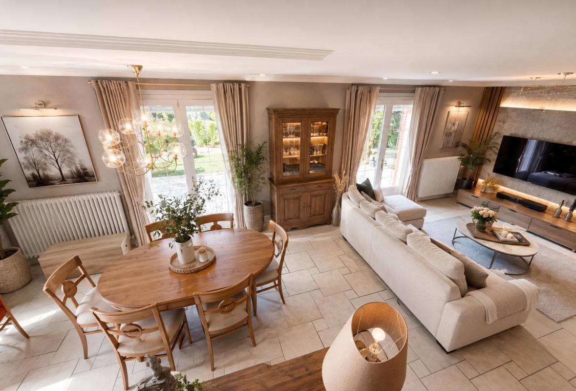 Maison semi plain-pied 250M², 5 à 6 chambres, sous sol complet jardin paysagé