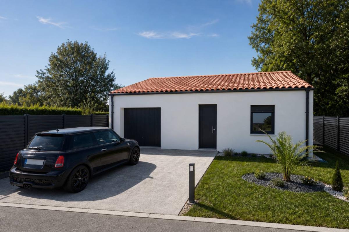 Superbe maison en tuiles - 2 chambres avec garage