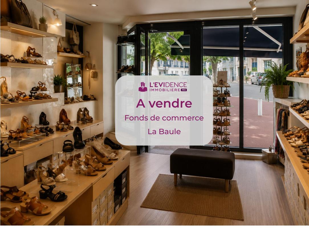 A vendre, fonds de commerce de chaussures, en centre ville de La Baule