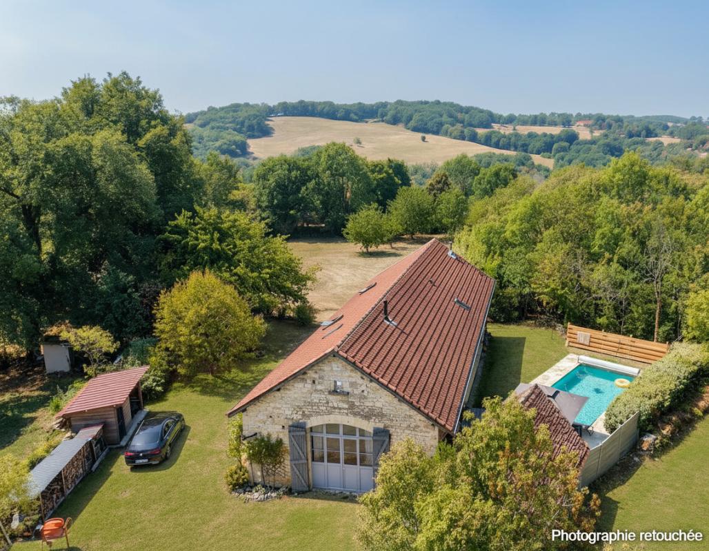Secteur Parc naturel des Causses - Charme et spacieux espaces habitables pour cette Ancienne Grange restaurée avec piscine