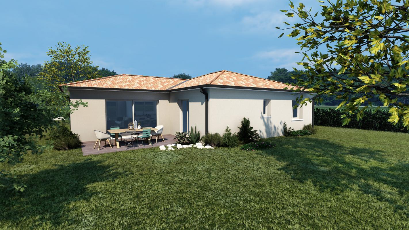 Maison 3 chambres en L - Calignac