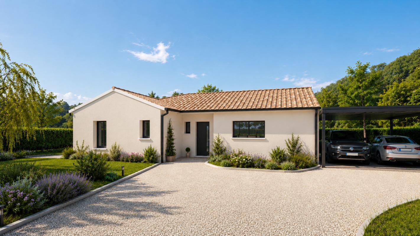 Maison familiale contemporaine -Aubiac