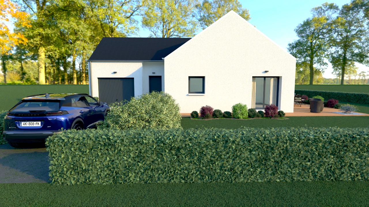 Belle maison plain-pied - 3 chambres avec Garage