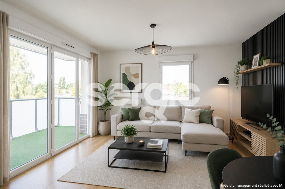 Appartement Wattrelos T2 avec parking et balcon