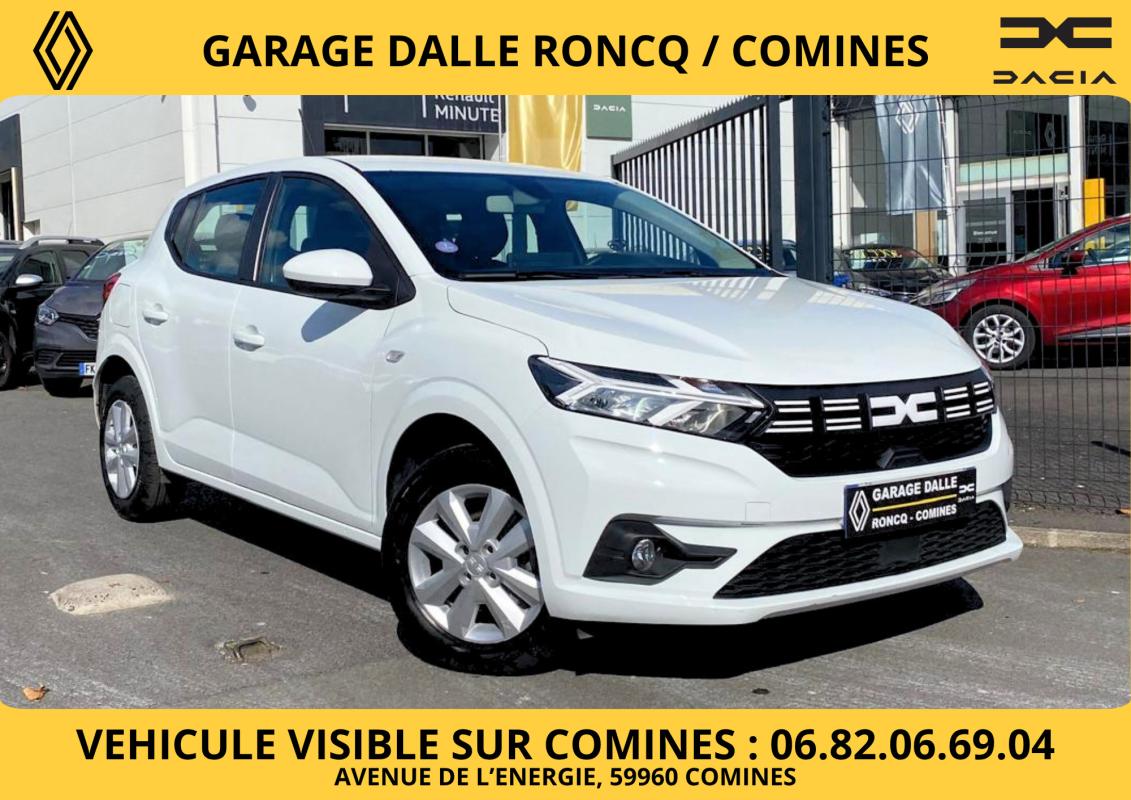 Dacia Sandero ESSENTIAL SCE 65CV - RADIO/BLUETOOTH/VITRES AV ELECTRIQUES/ROUE DE SECOURS