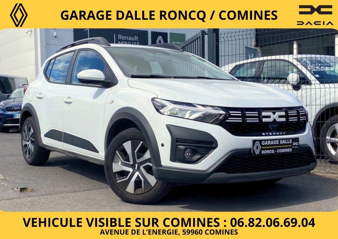 Dacia Sandero STEPWAY EXPRESSION TCE 90 CVT BOITE AUTOMATIQUE - CARPLAY/CAMERA/RADARS AV-AR/ROUE DE SECOURS