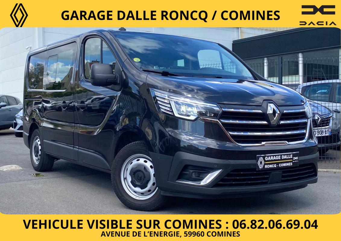 Renault Trafic CABINE APPROFONDIE 2.0DCI 170CV EDC L1H1 5 PLACES BOITE AUTOMATIQUE 24.150HT - CAMERA/RADARS 360/REGULATEUR ADAPTATIF/MAINS LIBRES/CLIM AUTO/DOUBLE PORTE LATERALE