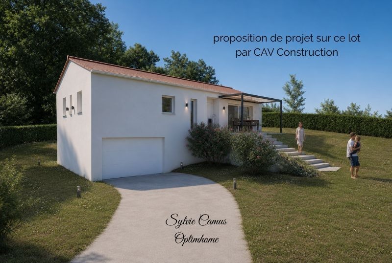 Terrain viabilisé à vendre de 911,00 m² DUNIERES (43), vue dégagée, belle situation