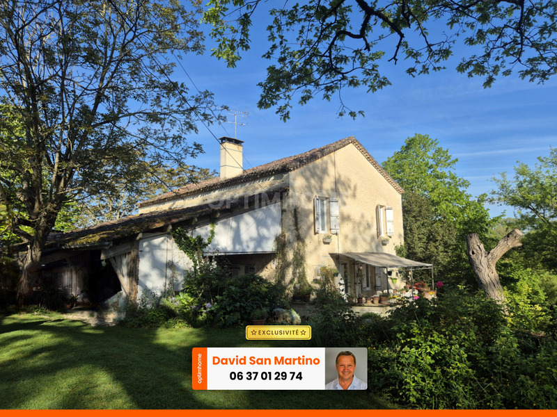 Maison en pierre avec beau terrain – cadre exceptionnel, sur le chemin de Saint-Jacques, à LA ROMIEU (32480)