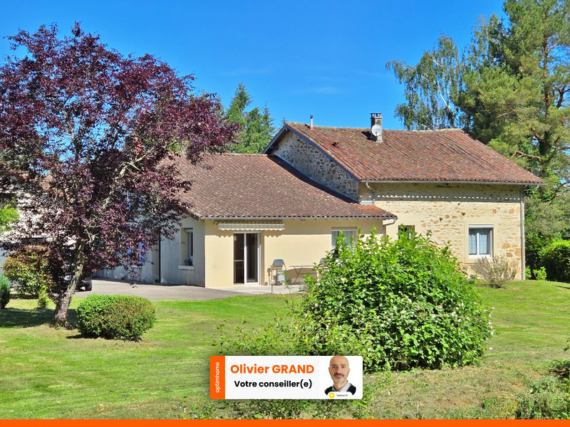 Maison 5 pièces + Garage + Parc arboré - Campagne - Proche Saint-Junien